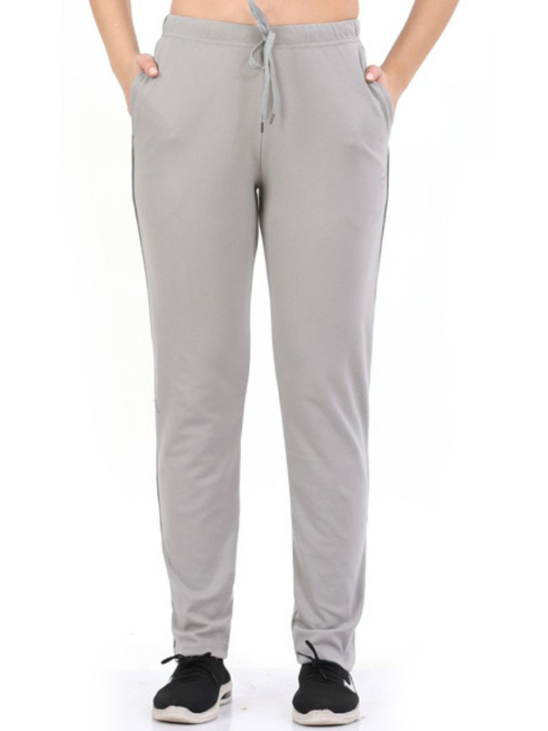 Lango Women Cotton Mid-Rise Relaxed-Fit Track Pants
