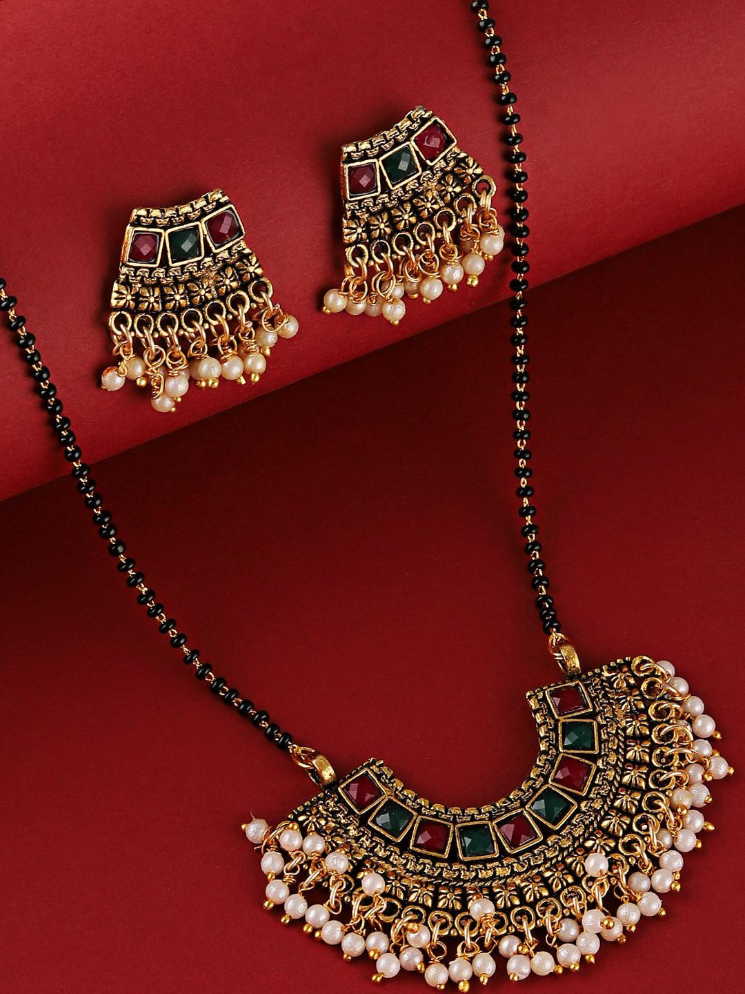 Bhagya Lakshmi Bhagya Lakshmi women's pride Traditional Gold Plated for womrn Gold-Plated Alloy Mangalsutra