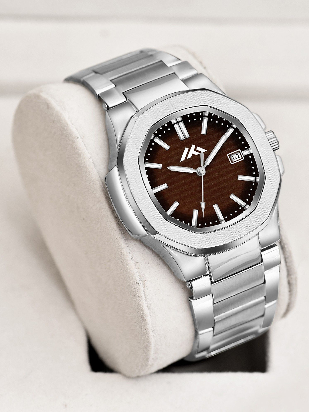 DOUBLERUN Men Dial & Bracelet Style Straps Analogue Multi Function Watch H05NNMT-807