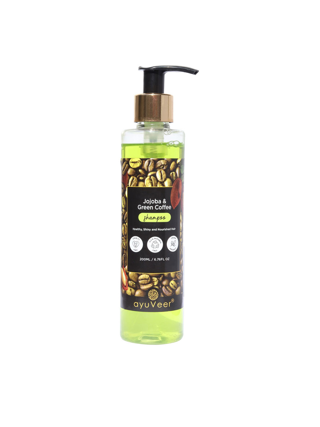 AYUVEER Jojoba & Green Coffee Shampoo - 200 ml