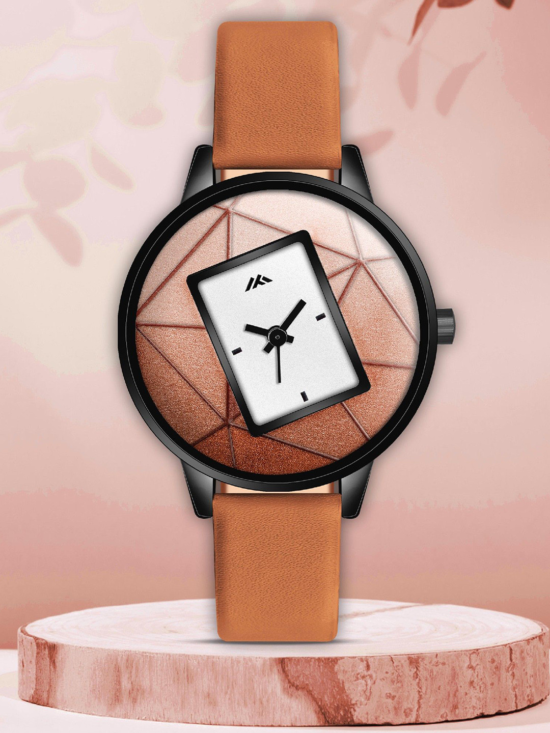 DOUBLERUN Women Dial & Leather Straps Analogue Multi Function Watch H05NNMT-564