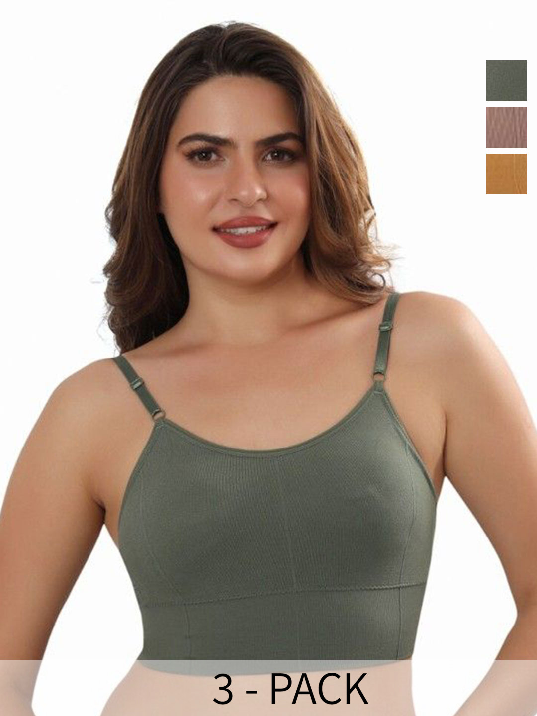 CALBONE Women Pack of 3 Full Coverage Lightly Padded T-shirt  Bra