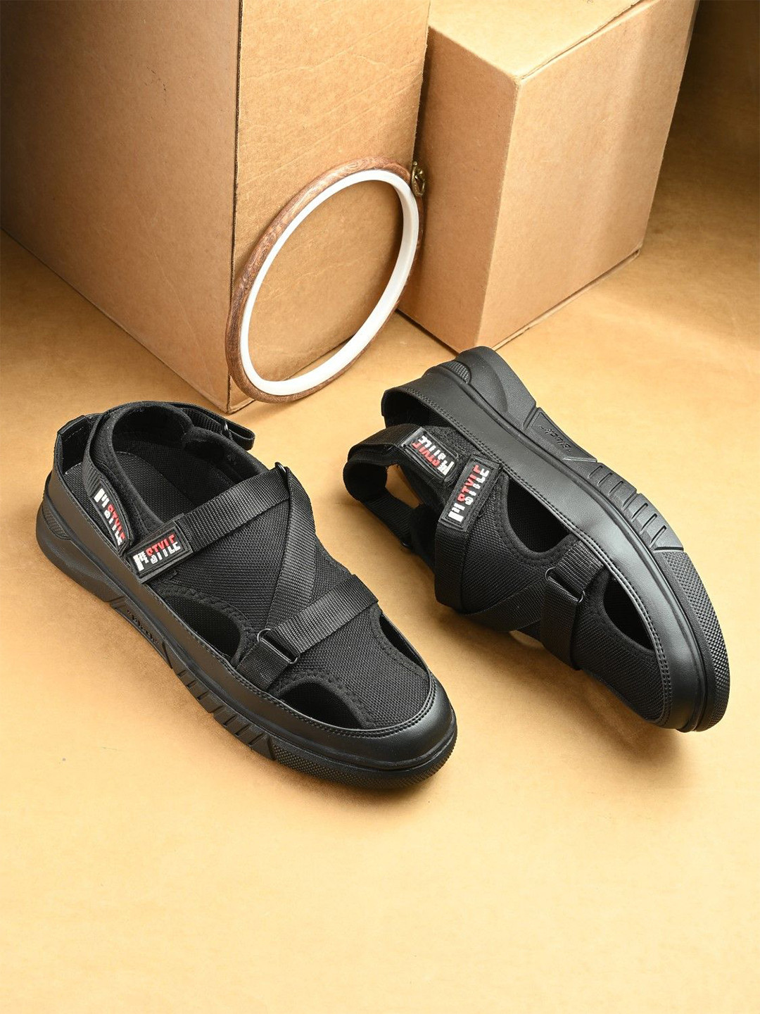 Rising Wolf Men Synthetic Casual Comfort Sandals