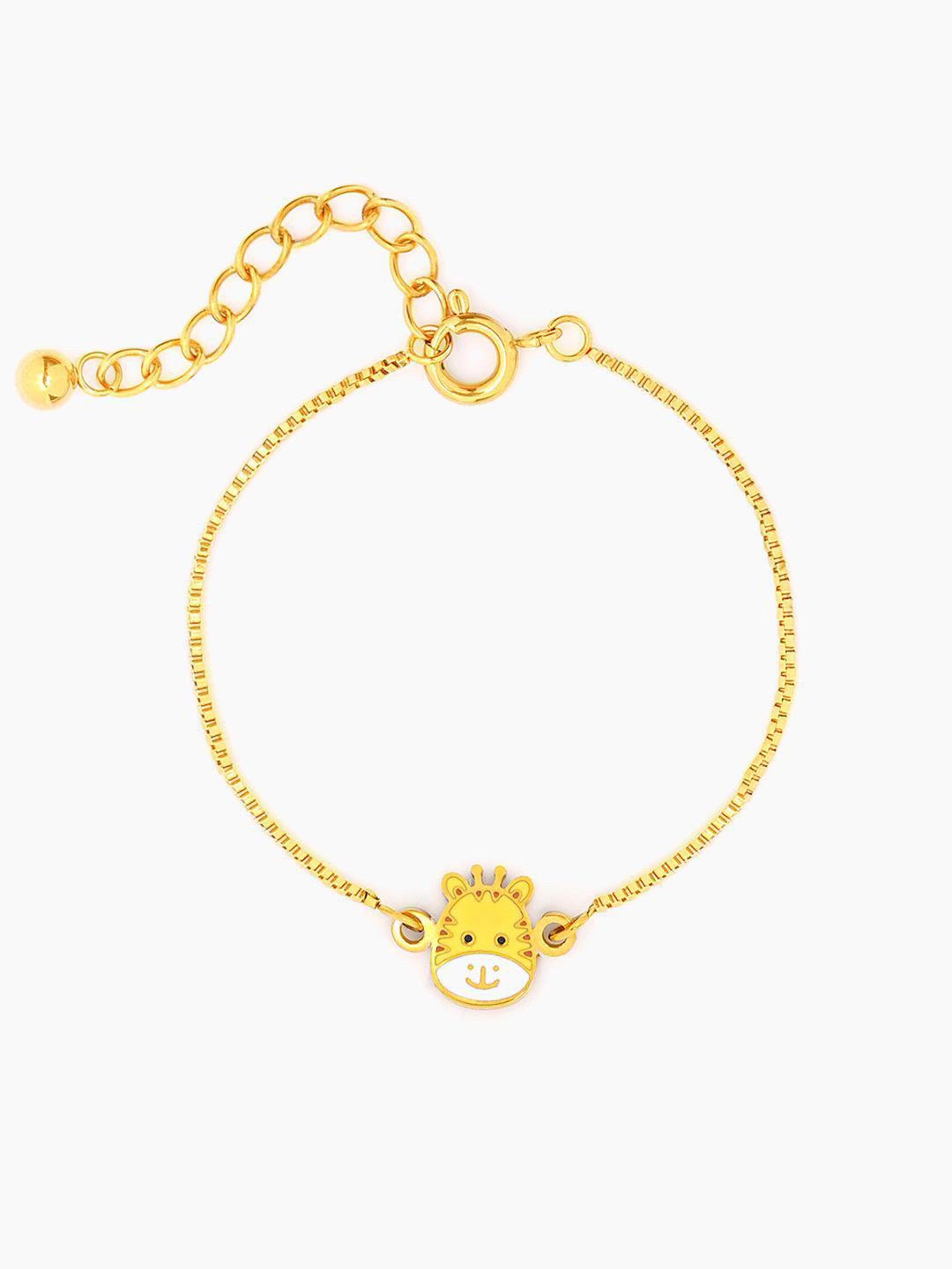 SWASHAA Gigi Giraffe Kids 18K Gold-Plated Charm Bracelet