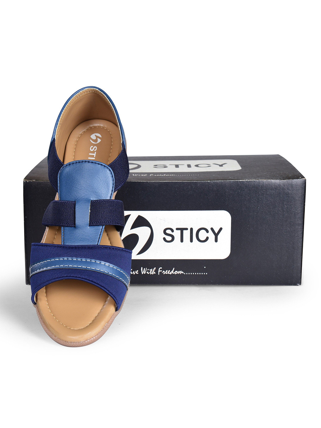 STICY Women Open Toe Ballerinas Flats