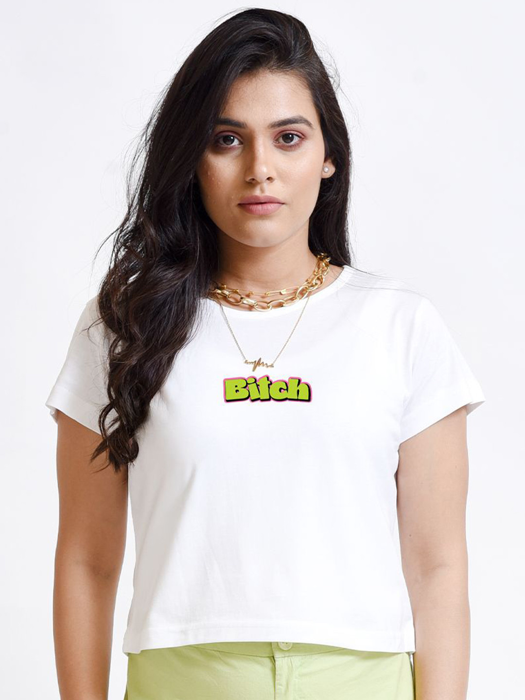 Bloopers Store Women Graphic Print Tank Crop Top