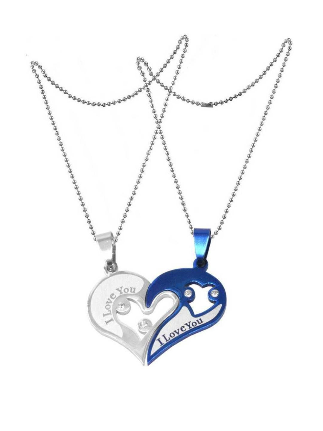 Anvika Blue Stainless Steel Pendant