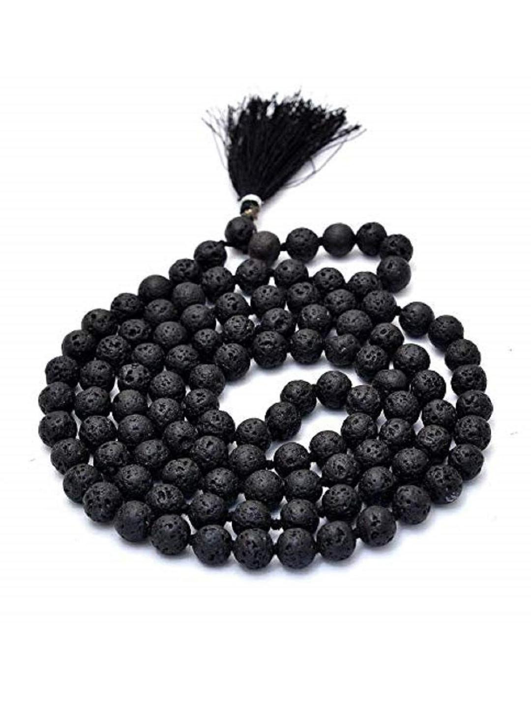 Apnisanskriti Unisex Lava Stone 108+1 Mala