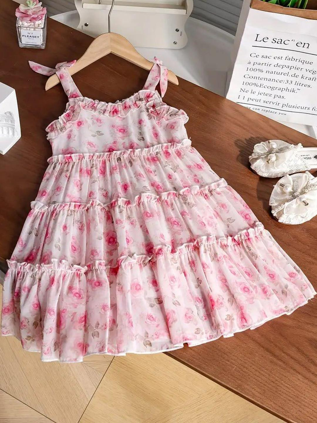 THOILLLING Floral Print A-Line Dress