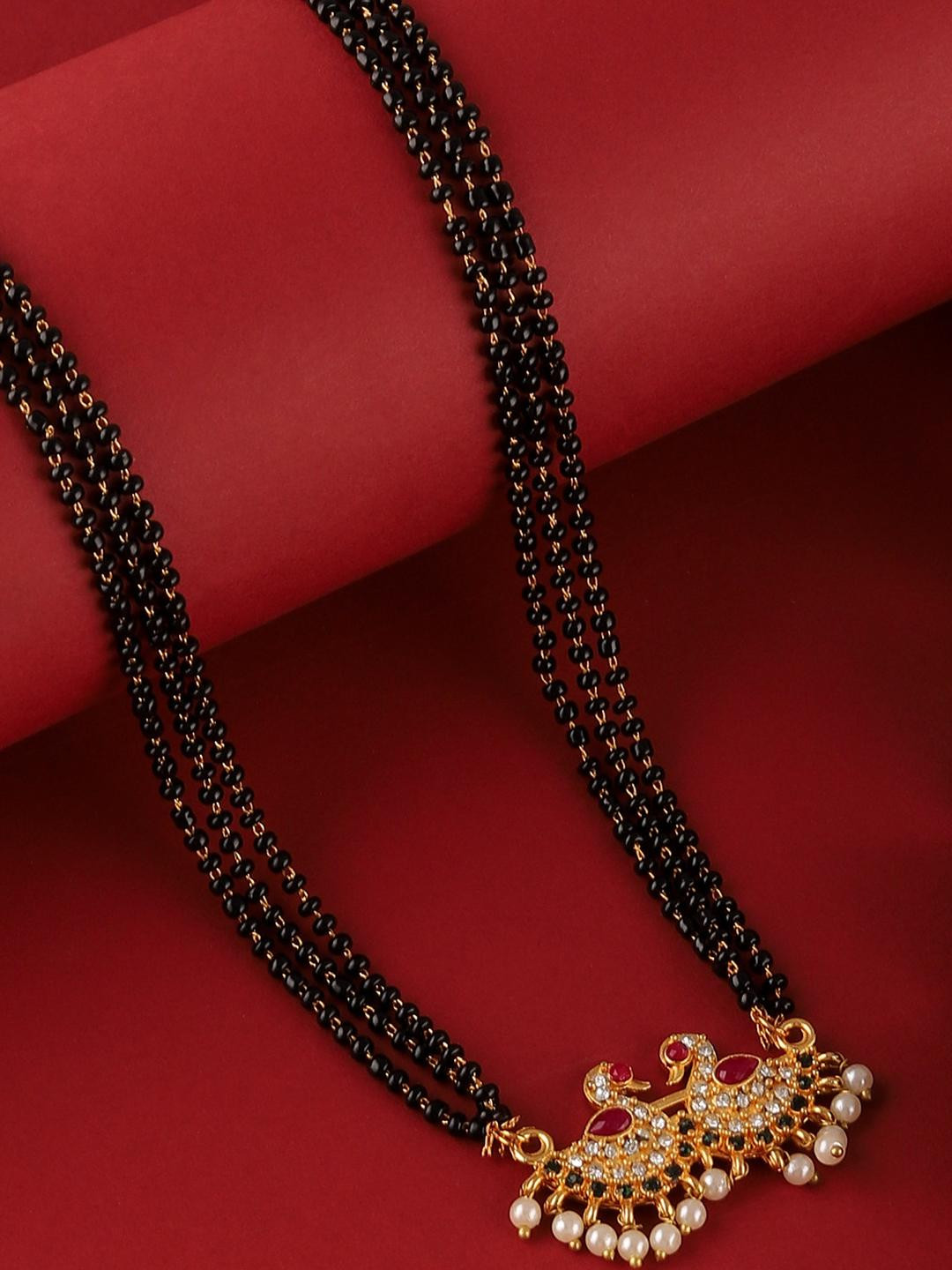 Bhagya Lakshmi Bhagya Lakshmi women's pride Traditional Gold Plated for womrn Gold-Plated Alloy Mangalsutra