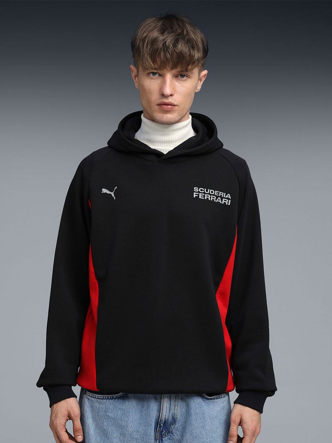 PUMA Motorsport Men Typography Print Hooded Sweatshirt