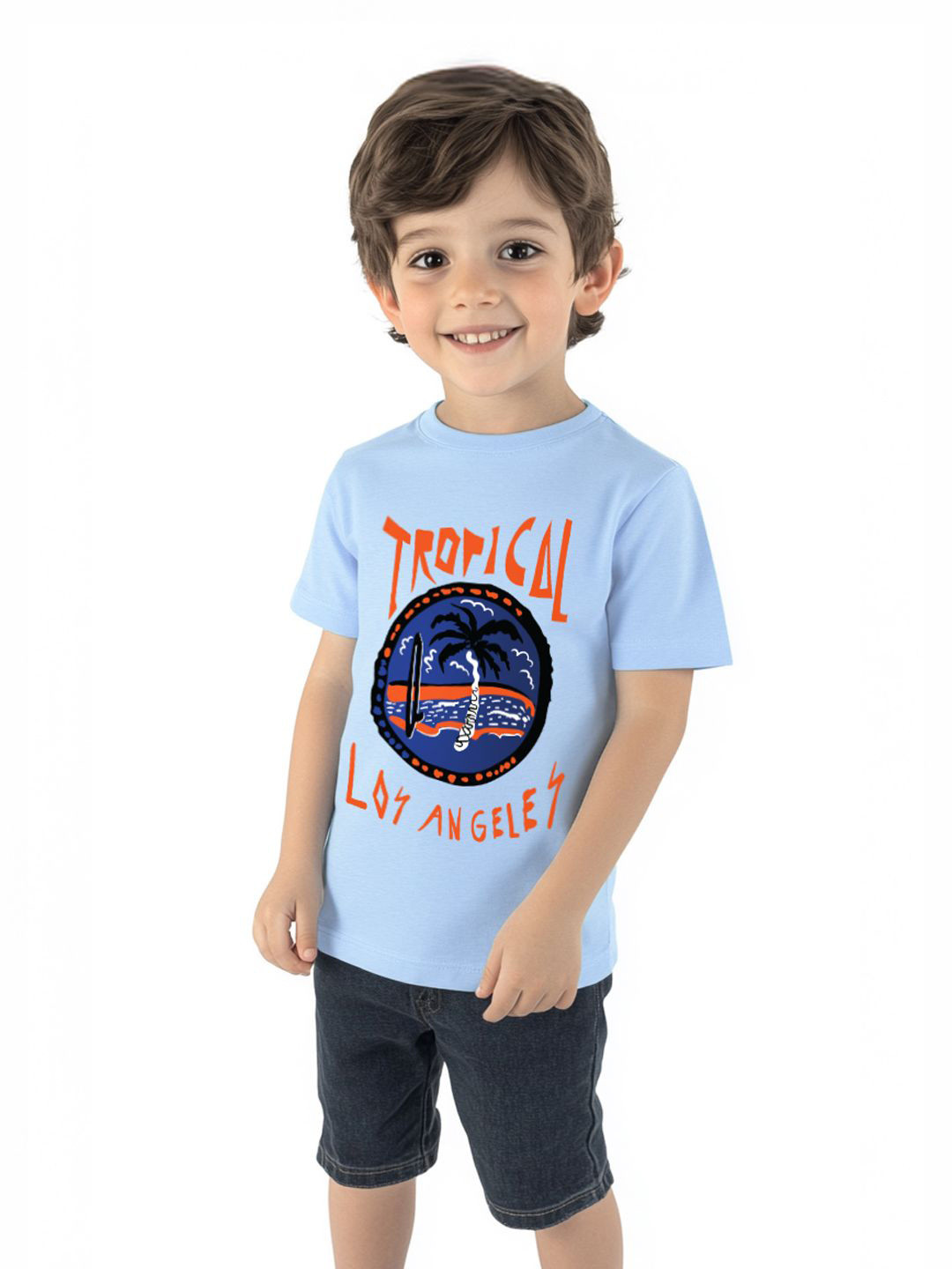 Nauti Nati Everyday Play Boys Graphic Printed Antimicrobial Single Jersey Cotton T-Shirt