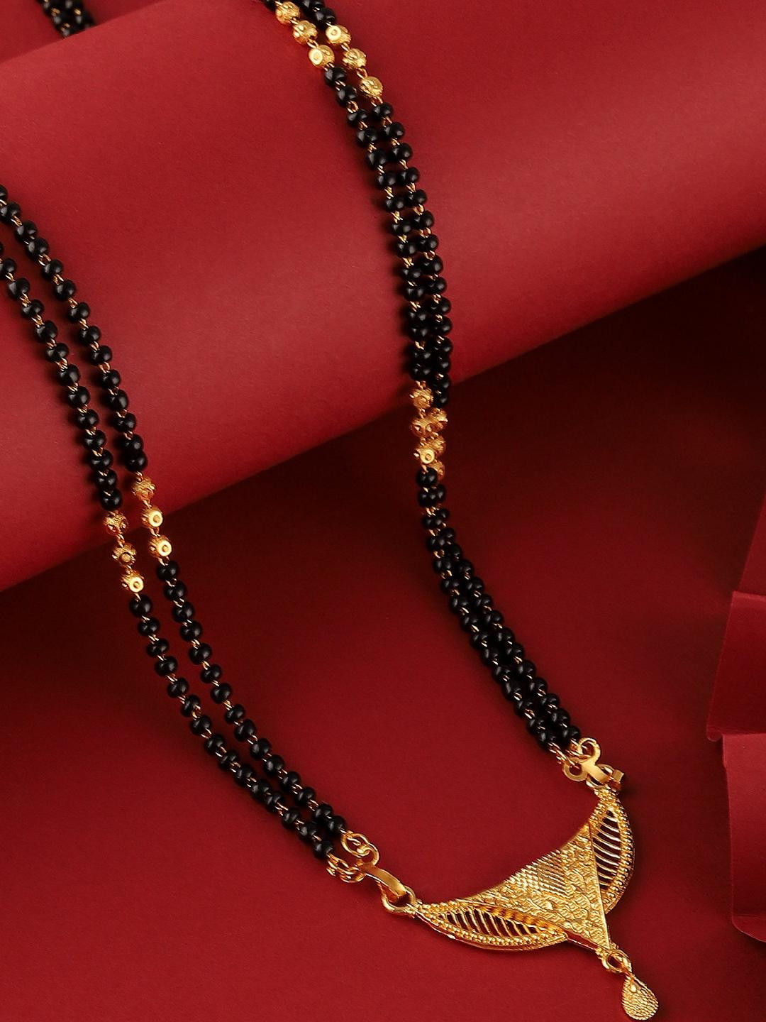 Bhagya Lakshmi Bhagya Lakshmi women's pride Traditional Gold Plated for womrn Gold-Plated Alloy Mangalsutra