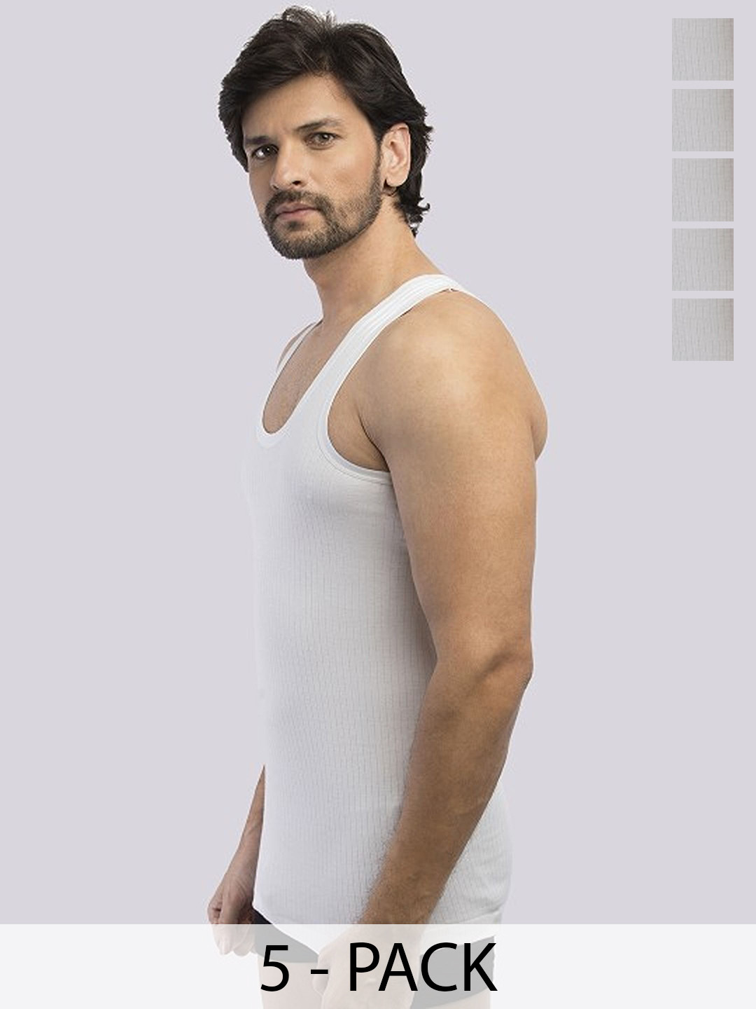 CAVENDERS Pack Of 5 Cotton Comforable Innerwear Vests C3=-SWIFT---5- ---85