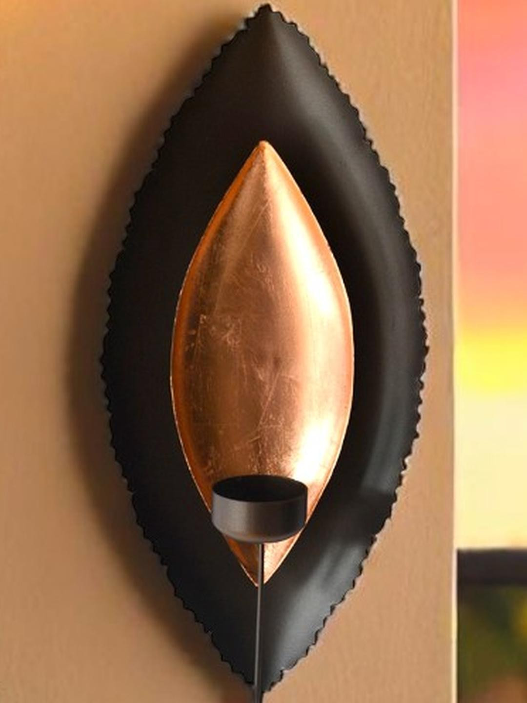 Kreative Arts Copper Wall Candle Holder