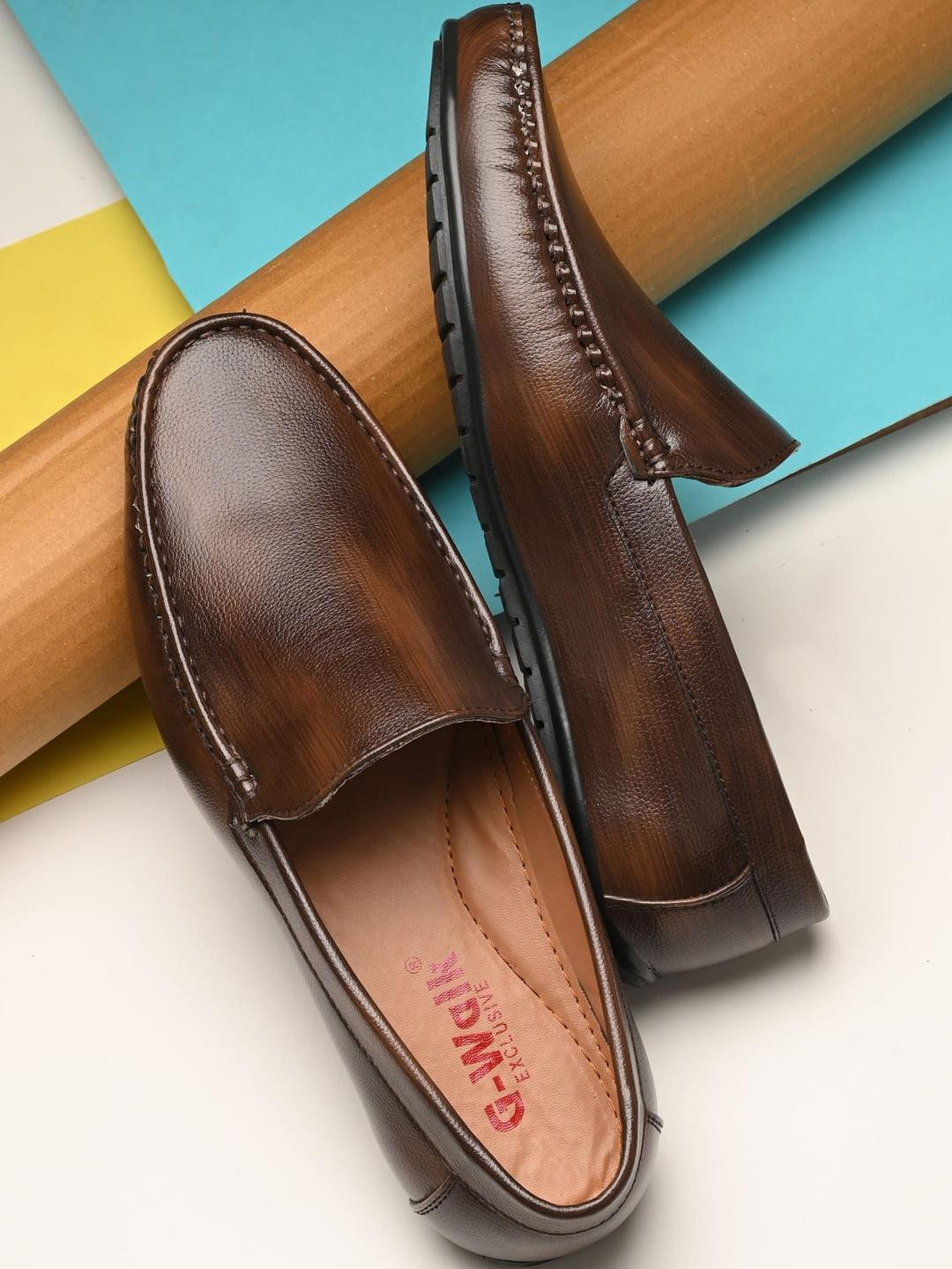 GWALK Men Colourblocked Slip-On Sneakers