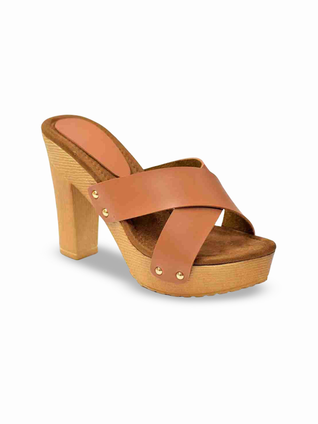 SHOE LAB Women Solid Peep Toe Other Leather Peep Toes