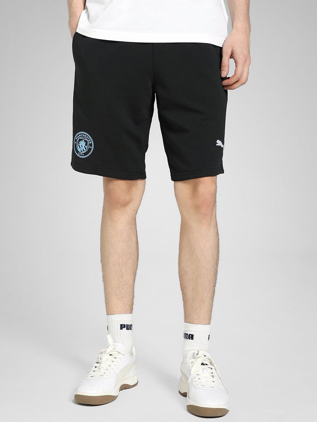 Puma Manchester City 25/26 Men  Football Essential Loose Fit Pure Cotton Shorts