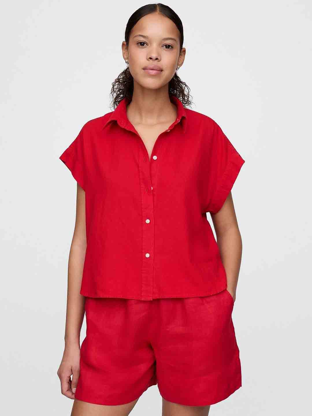 GAP Extended Sleeves Relaxed Fit Casual Shirt