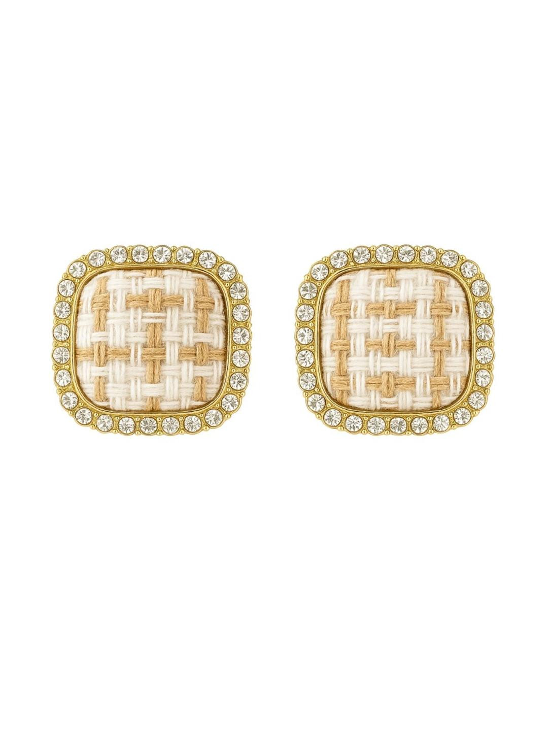 Kailash Creation Oval Studs Earrings