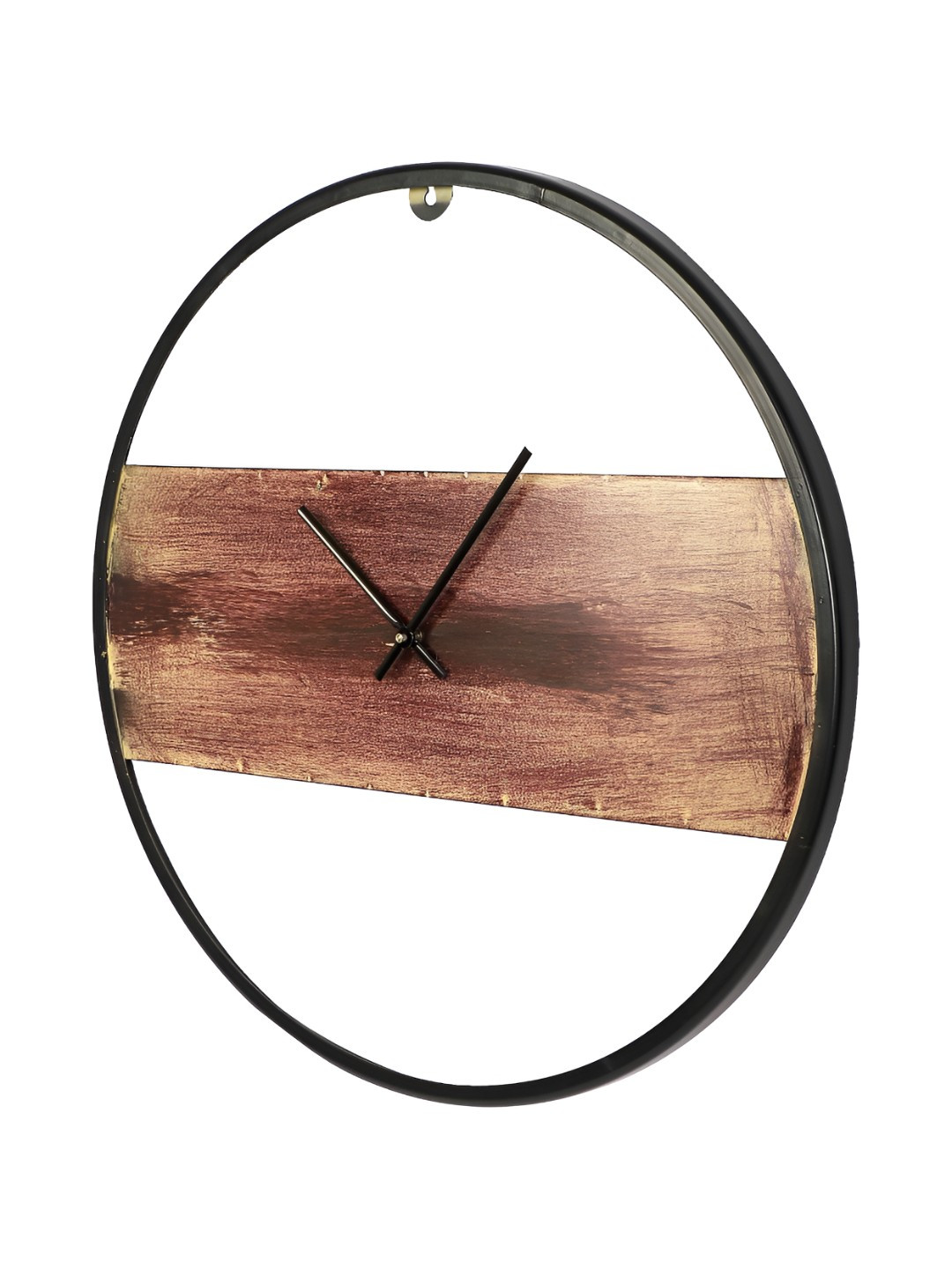 Amaya Decors Black & Brown Contemporary Wall Clock