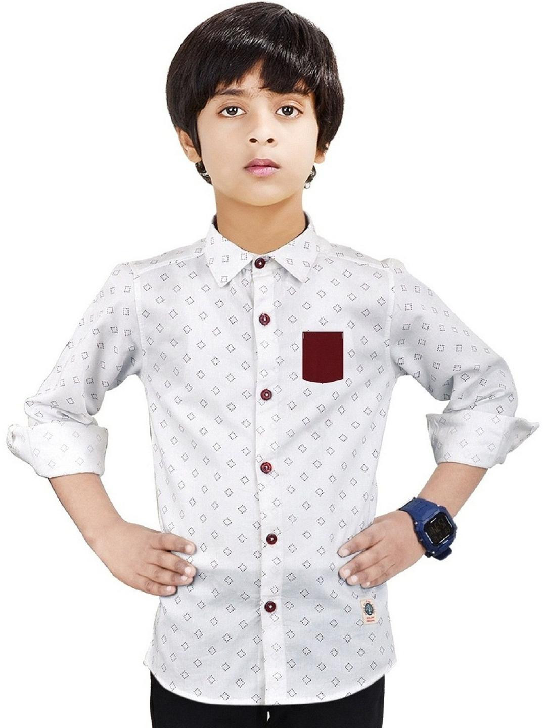 MADE IN THE SHADE Unisex Kids Polka Dot Printed Casual Shirt