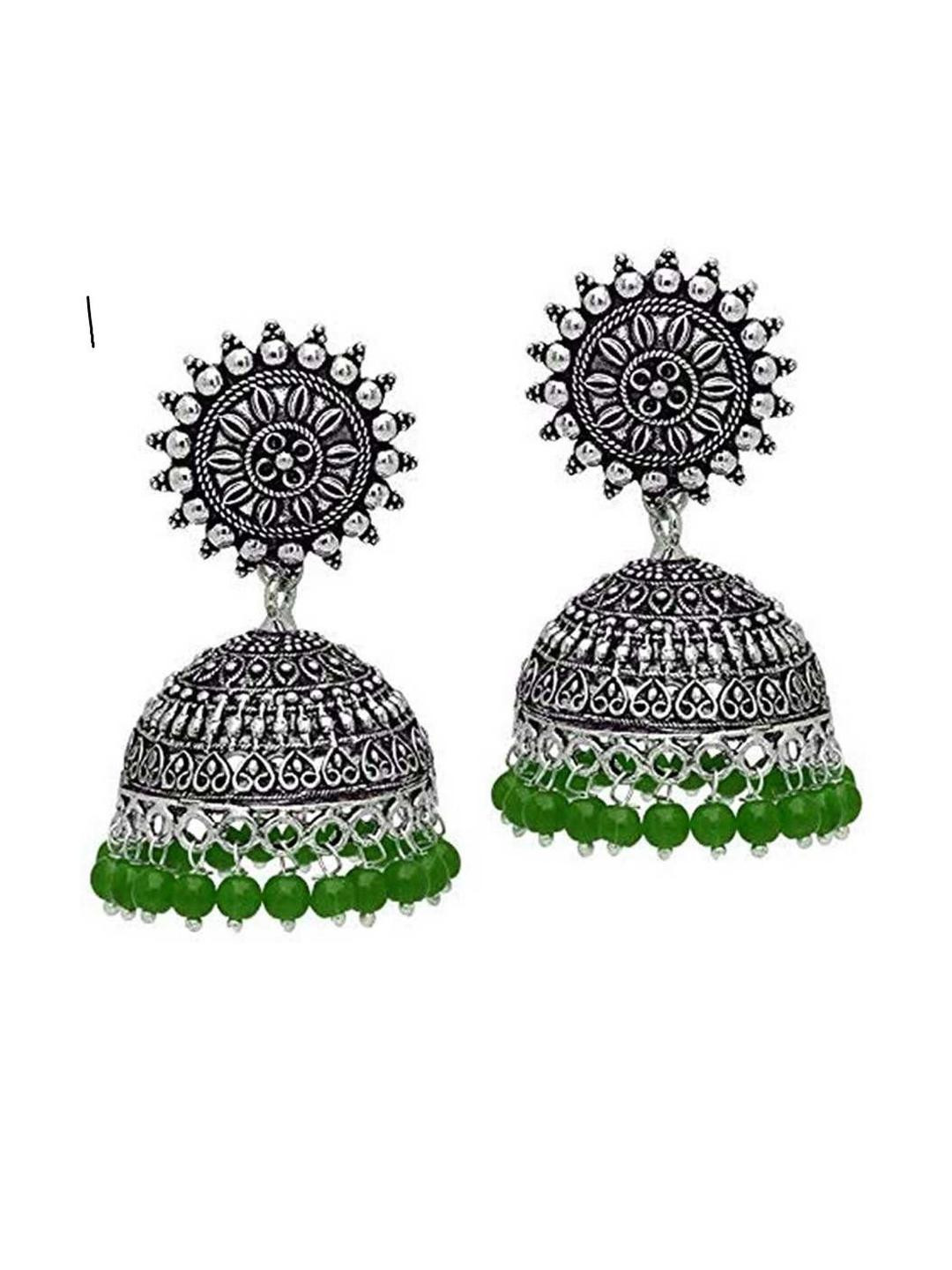 KYOOT JEWELS Contemporary Jhumkas Earrings