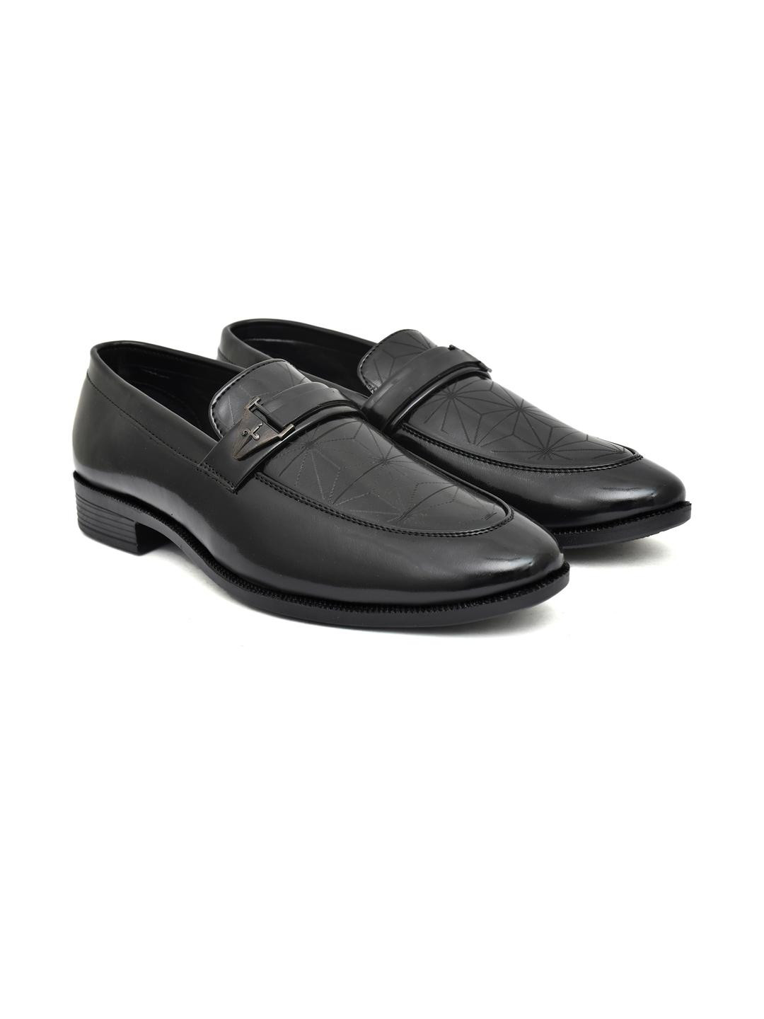 G L Trend Men Black Slip-On Shoes