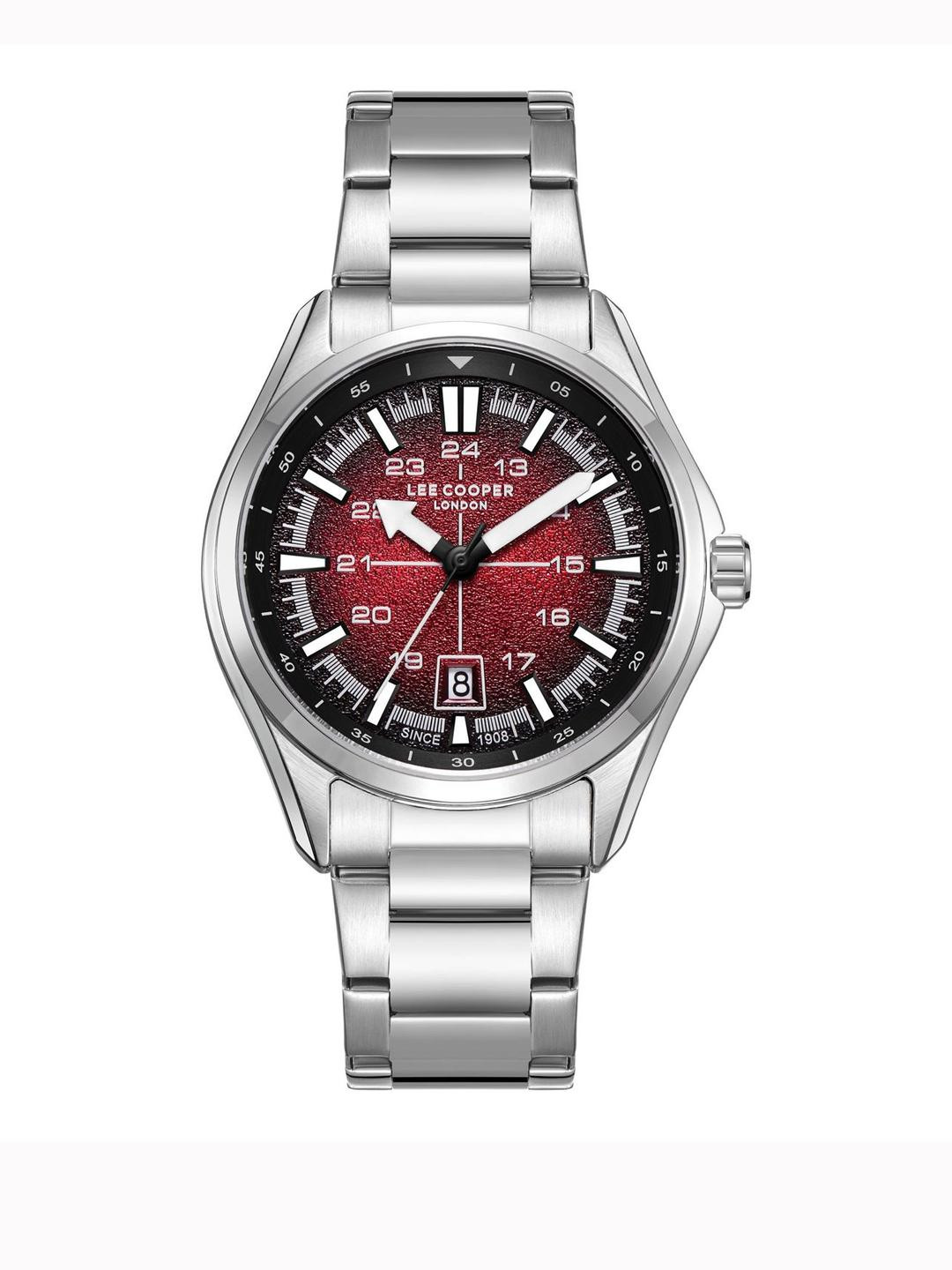 Lee Cooper Men Dial & Stainless Steel Bracelet Style Straps Analogue Watch LC08200.380