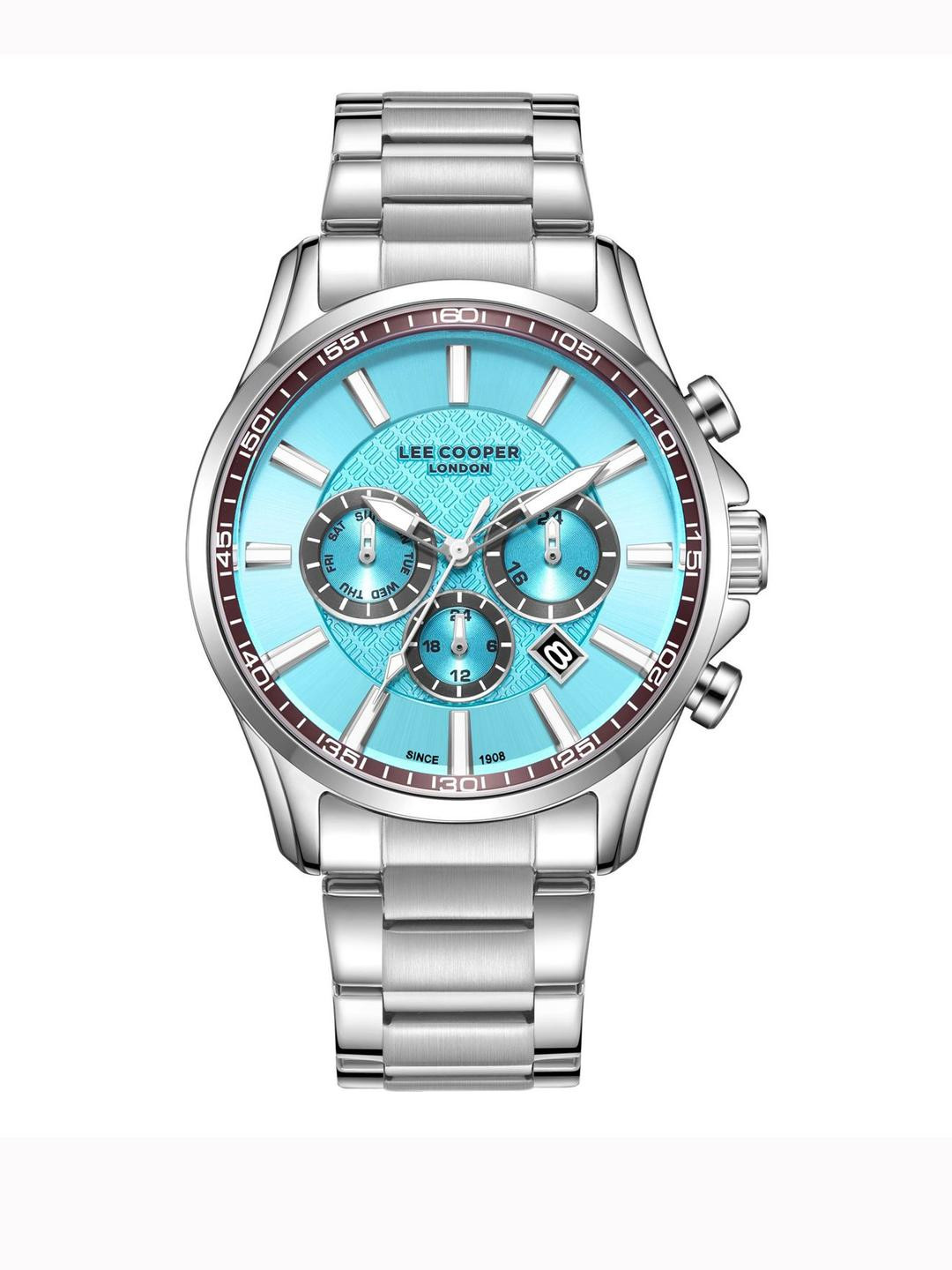 Lee Cooper Men Dial & Stainless Steel Bracelet Style Straps Analogue Watch LC08149.300-B