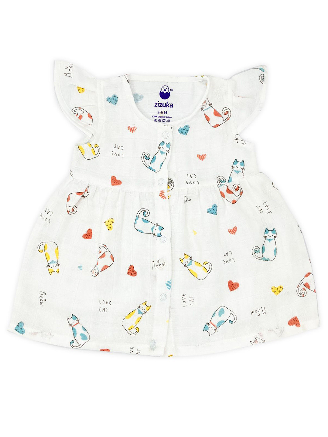 ZIZUKA Girls Floral Print Fit & Flare Dress