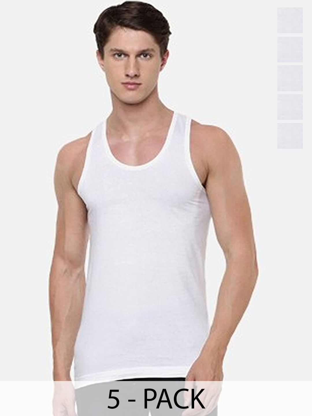 CAVENDERS 5-Pcs Pure Cotton Breathable Innerwear Vests C38=-SWIFT---5- ---85