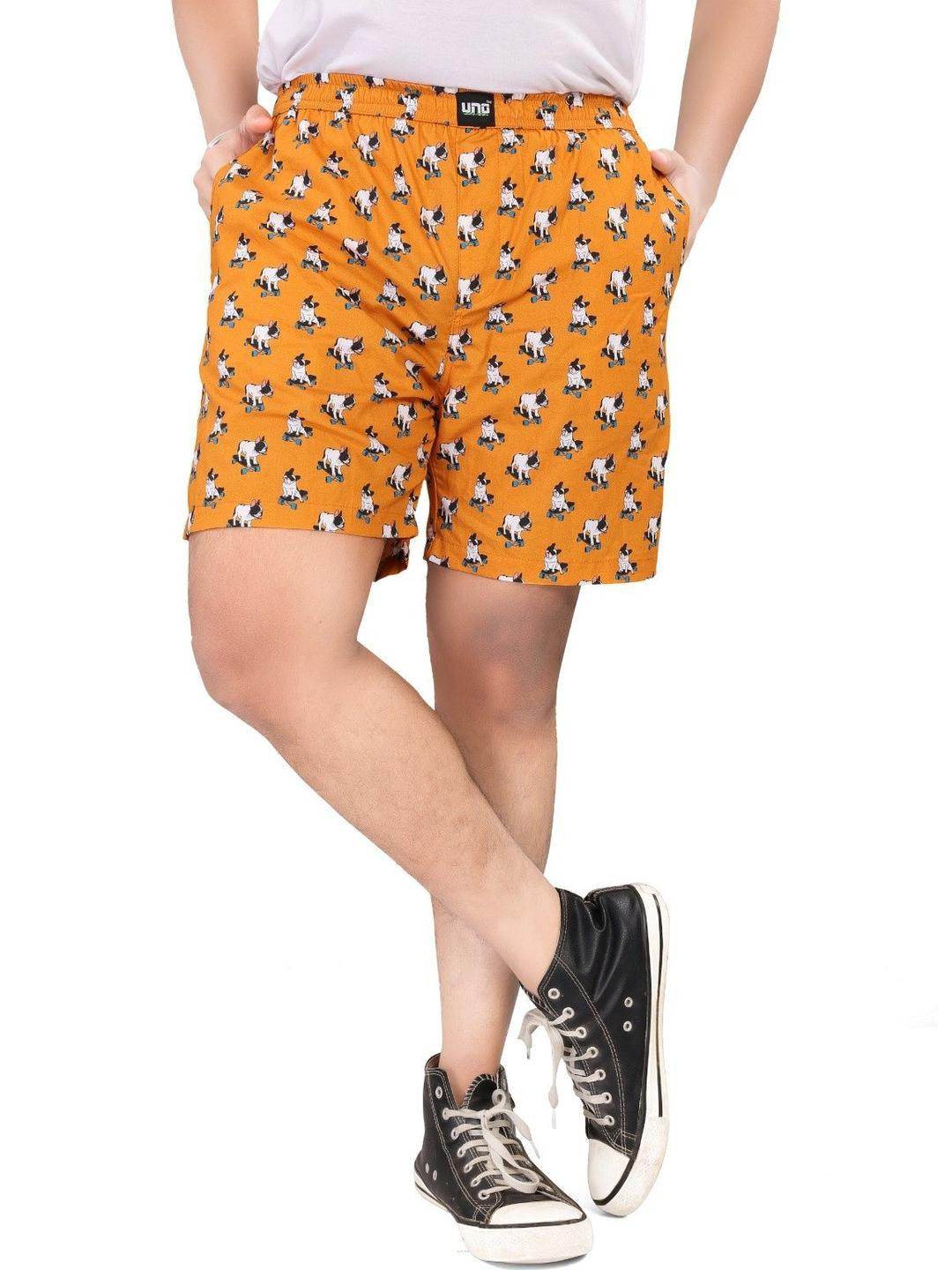 UNOseven Boys Printed Cotton Shorts