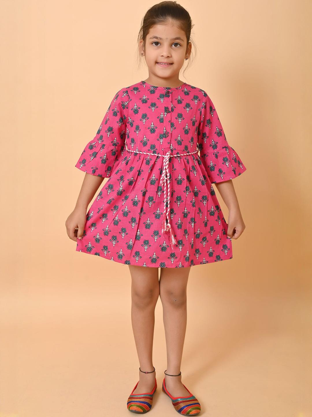 JEXPORT Girls Pink Pure Cotton Clothing Set