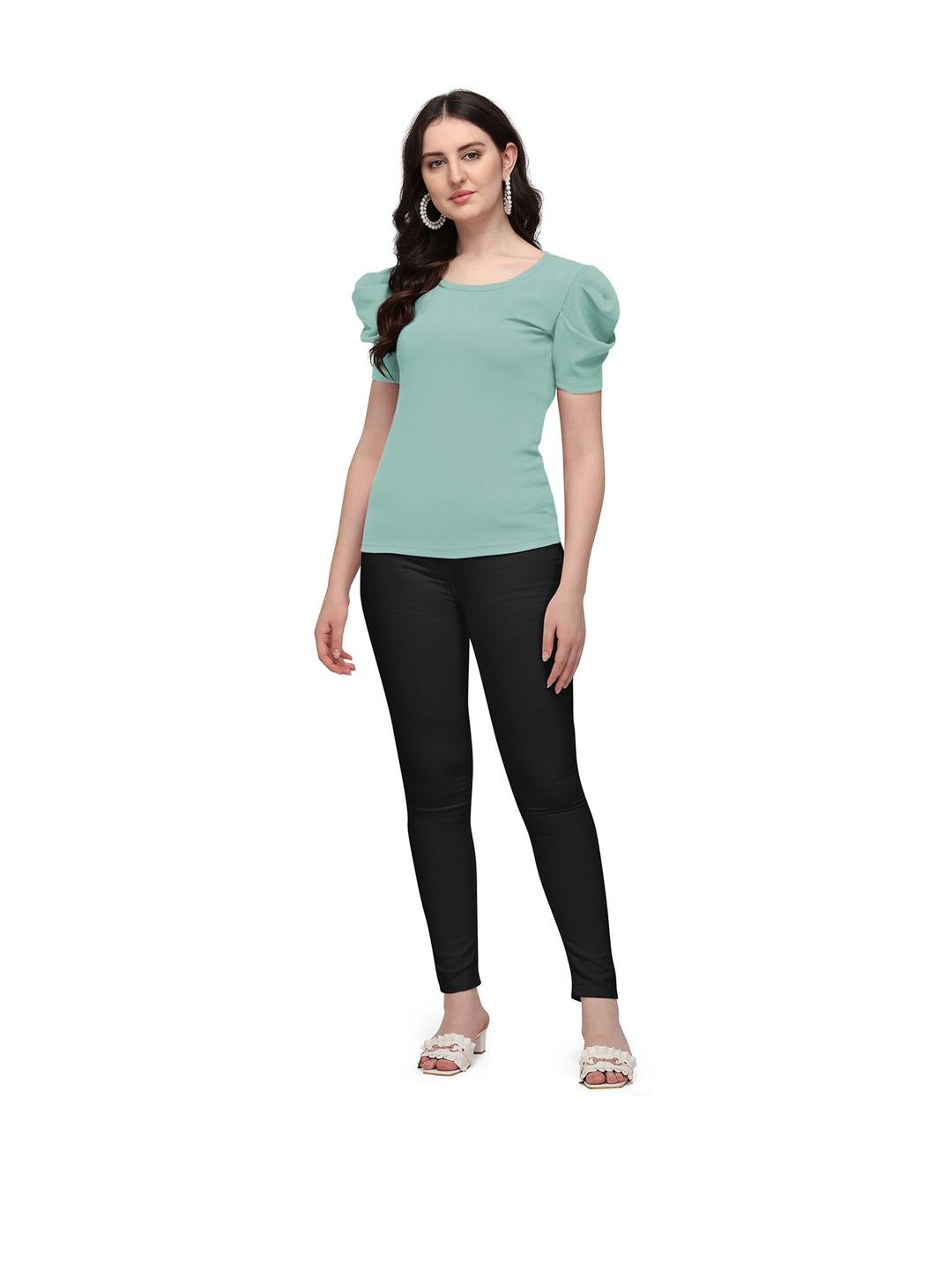 MG FASHION Puff Sleeve Top