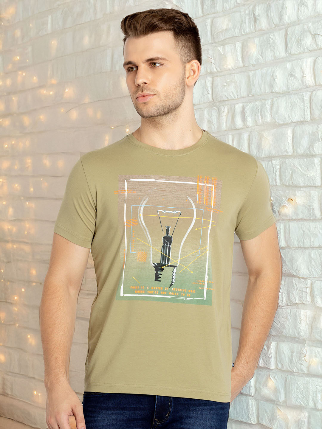 Status Quo Graphic Printed Cotton T-shirt