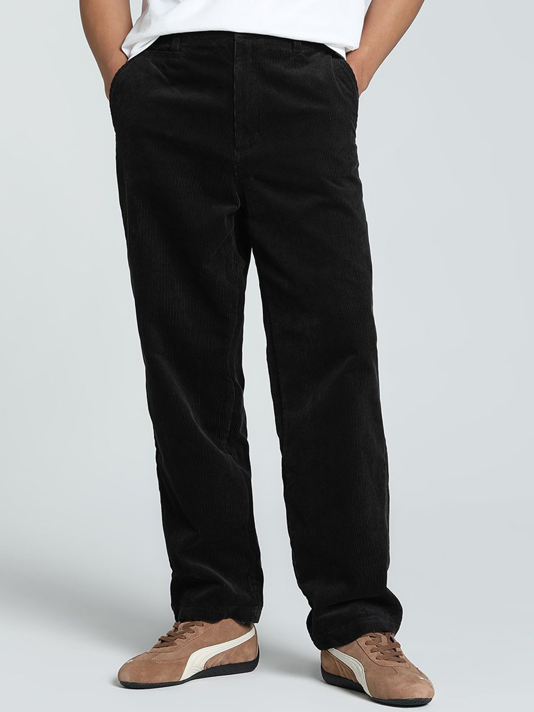 Puma MMQ Corduroy Men Cotton Relaxed Fit Pants