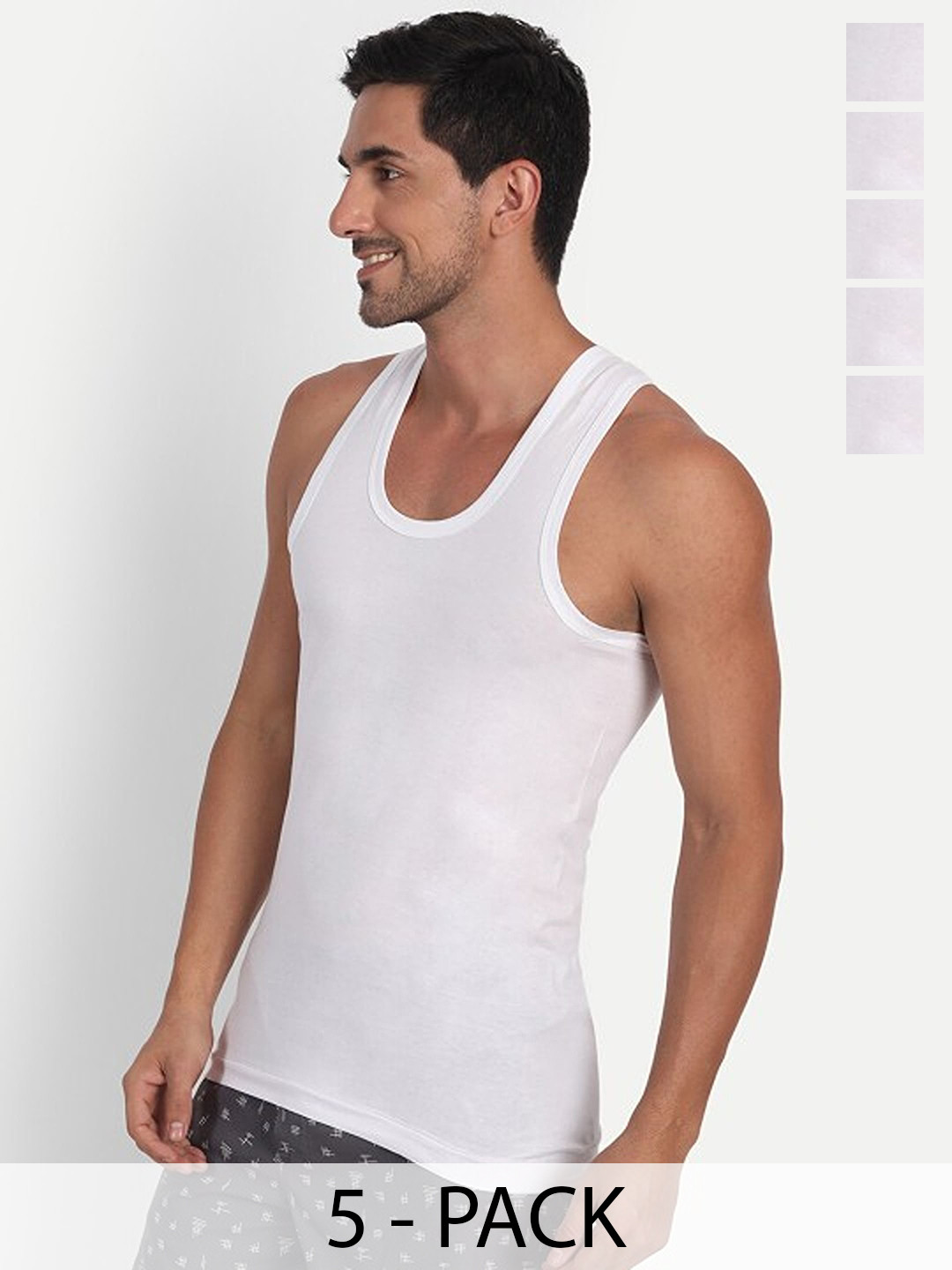 CAVENDERS Pack Of 5 Pure Connter Ultra Comfortable Basic Vests C14=-=SWIFT---5- ---85