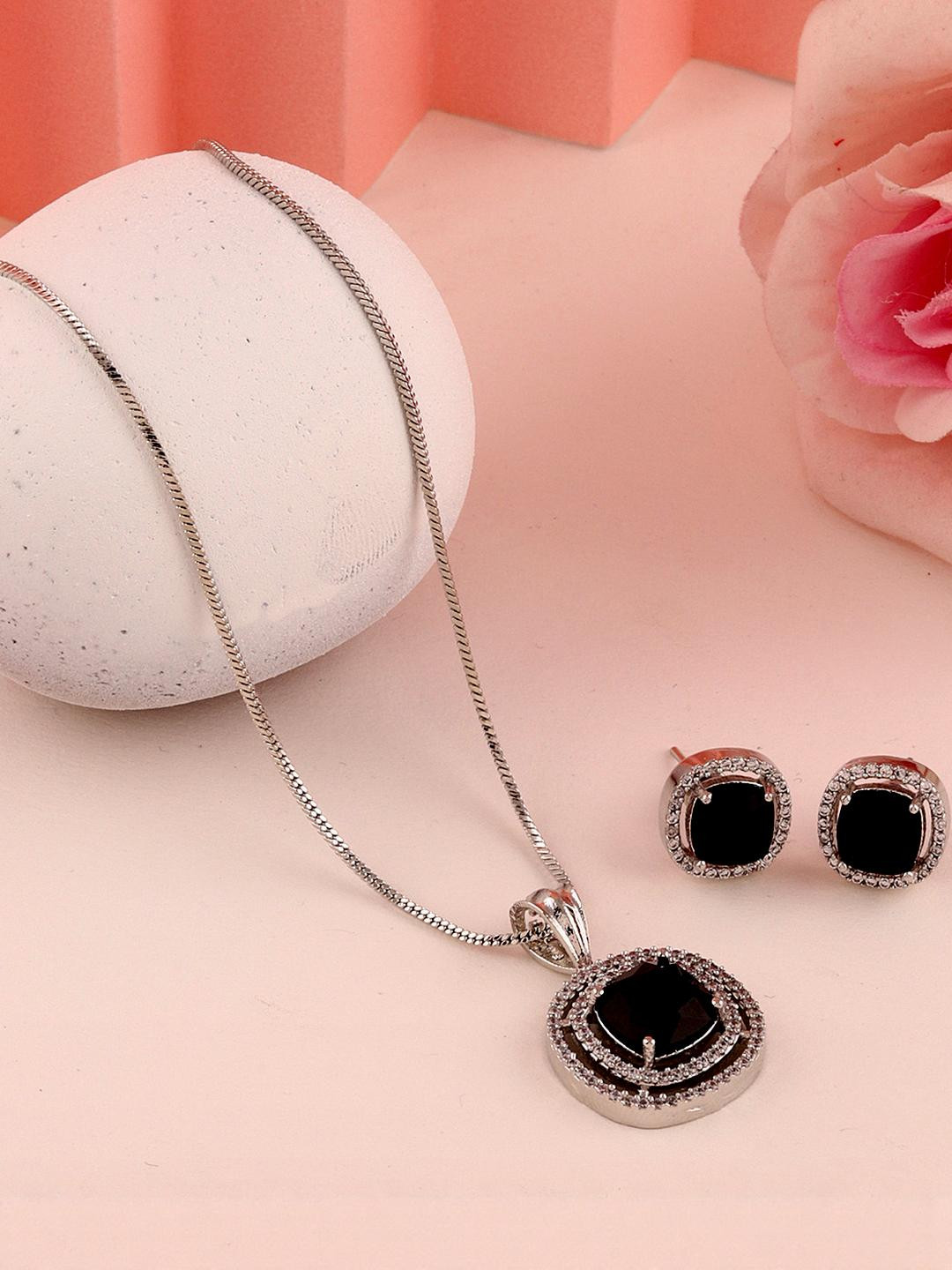 Bhagya Lakshmi Black Alloy Pendant