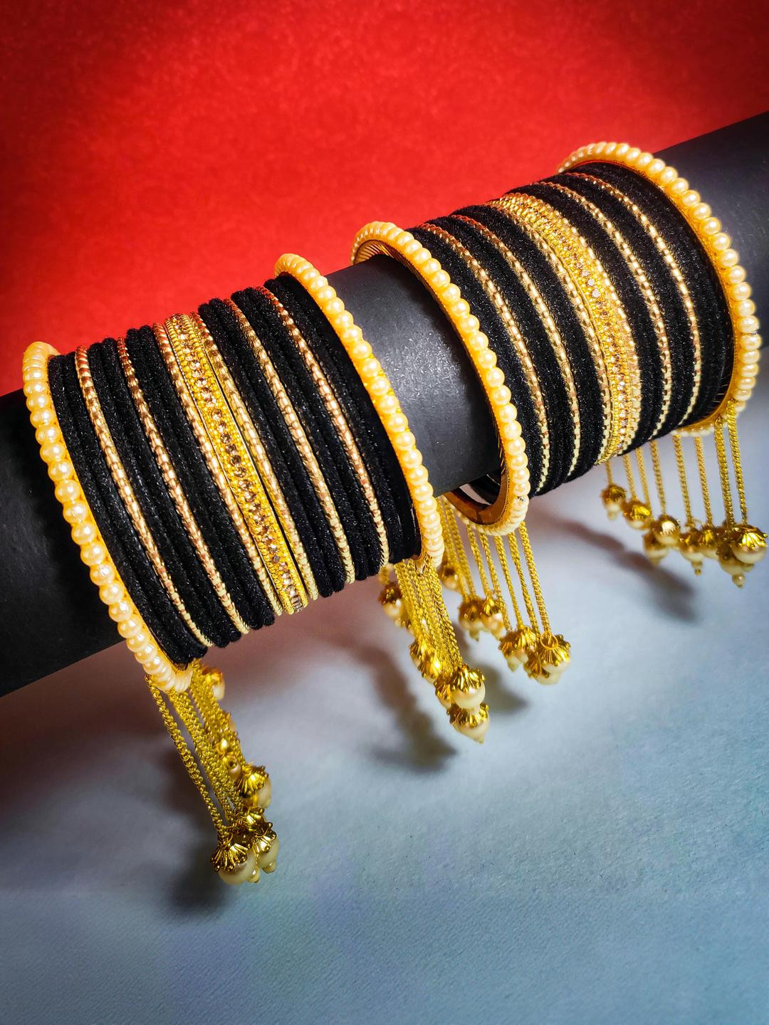 RIJOLI Black Alloy Bangle