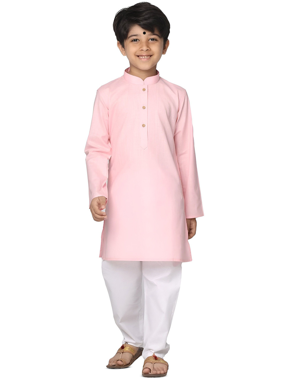Enmozz Boys Mandarin Collar Straight Kurta