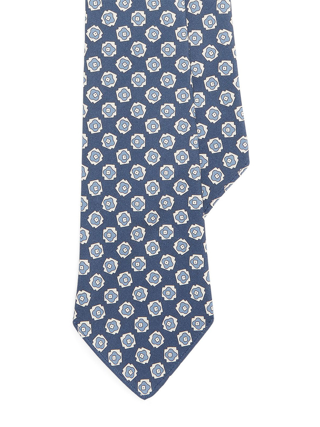 Polo Ralph Lauren Men Printed Silk Vintage-Inspired Neat Twill Tie