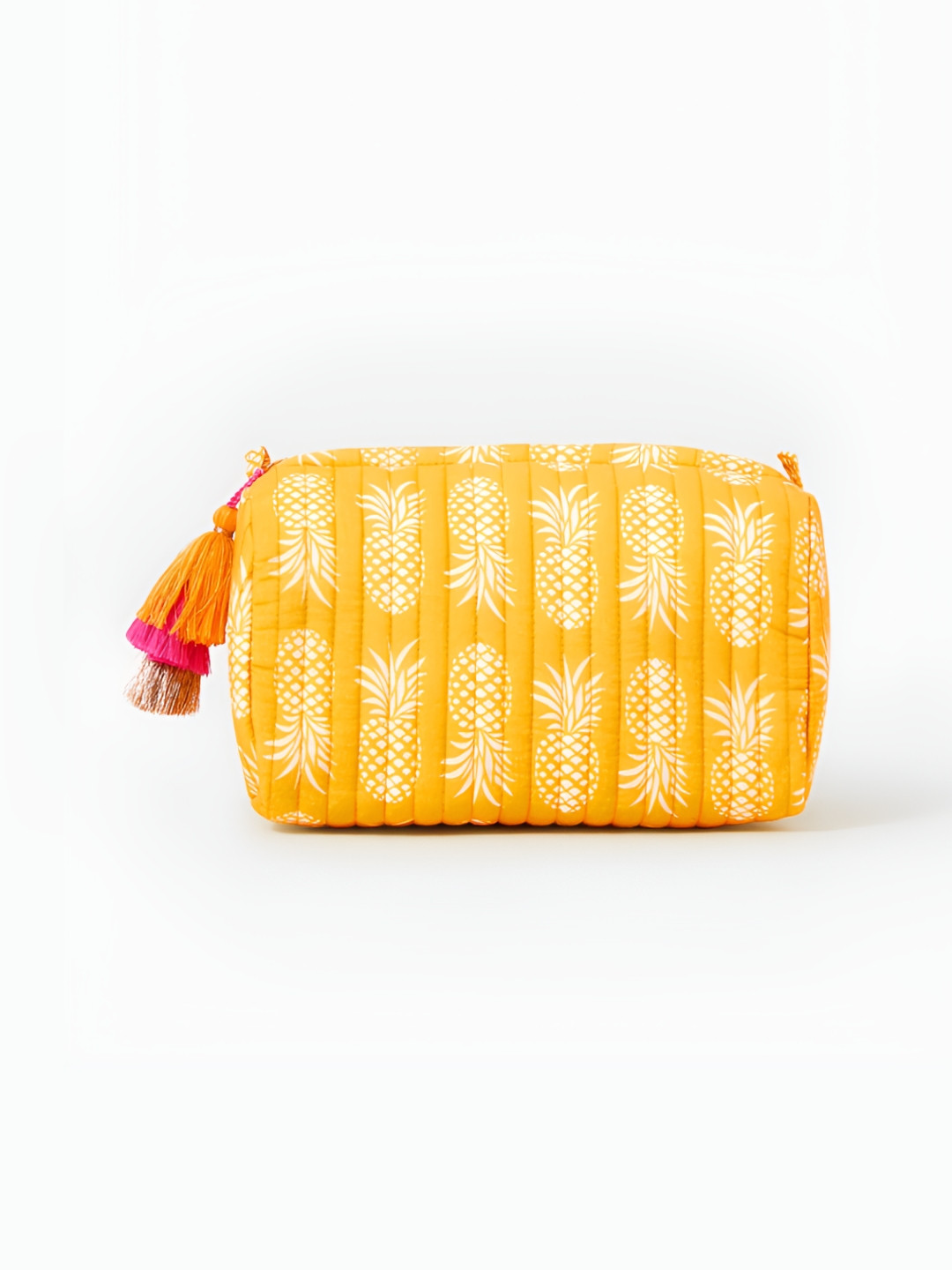 Accessorize Women's London Quilted Pineapple Medium Make Up Bag
