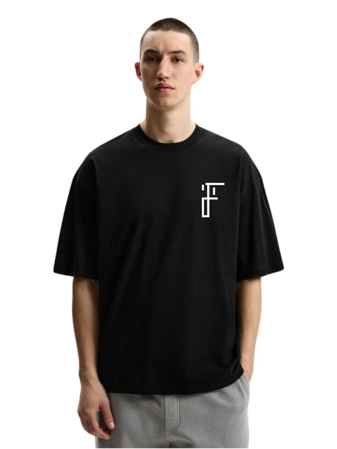Fashnobic Men Santa Measows Printed Cotton Oversize  T-shirt