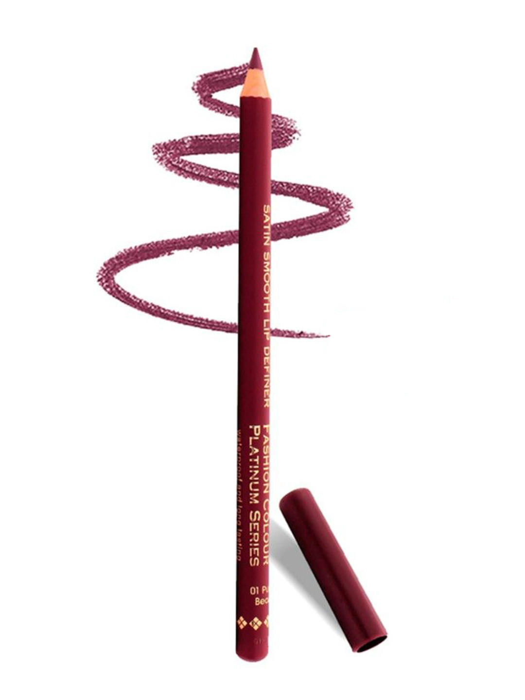 Fashion Colour Platinum Series Satin Smooth Lip Definer Pencil - Purple Beauty 1