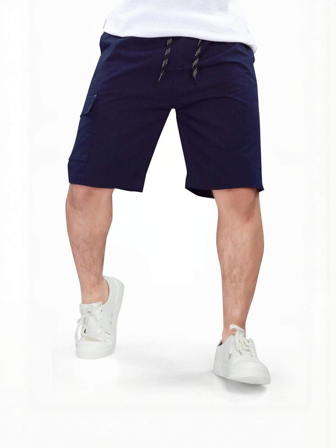 UNOseven Boys Solid Cotton Cargo Shorts