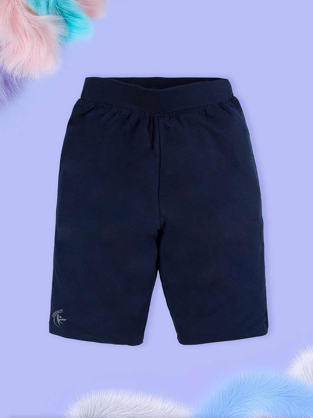 KiddoPanti Girl's Mid-Rise Cycling Sports Shorts