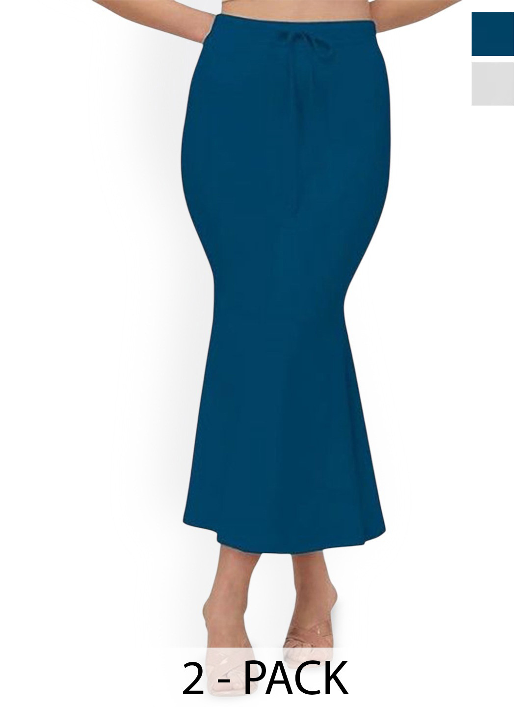 CALBONE Women Pack Of 2 Mermaid Fit Stretch Saree Shapewears