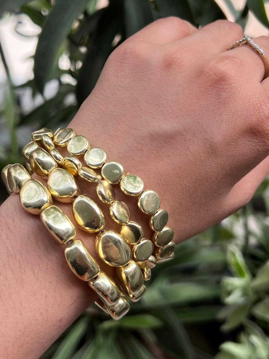 A little Extra Gold-Plated Plastic Bracelet