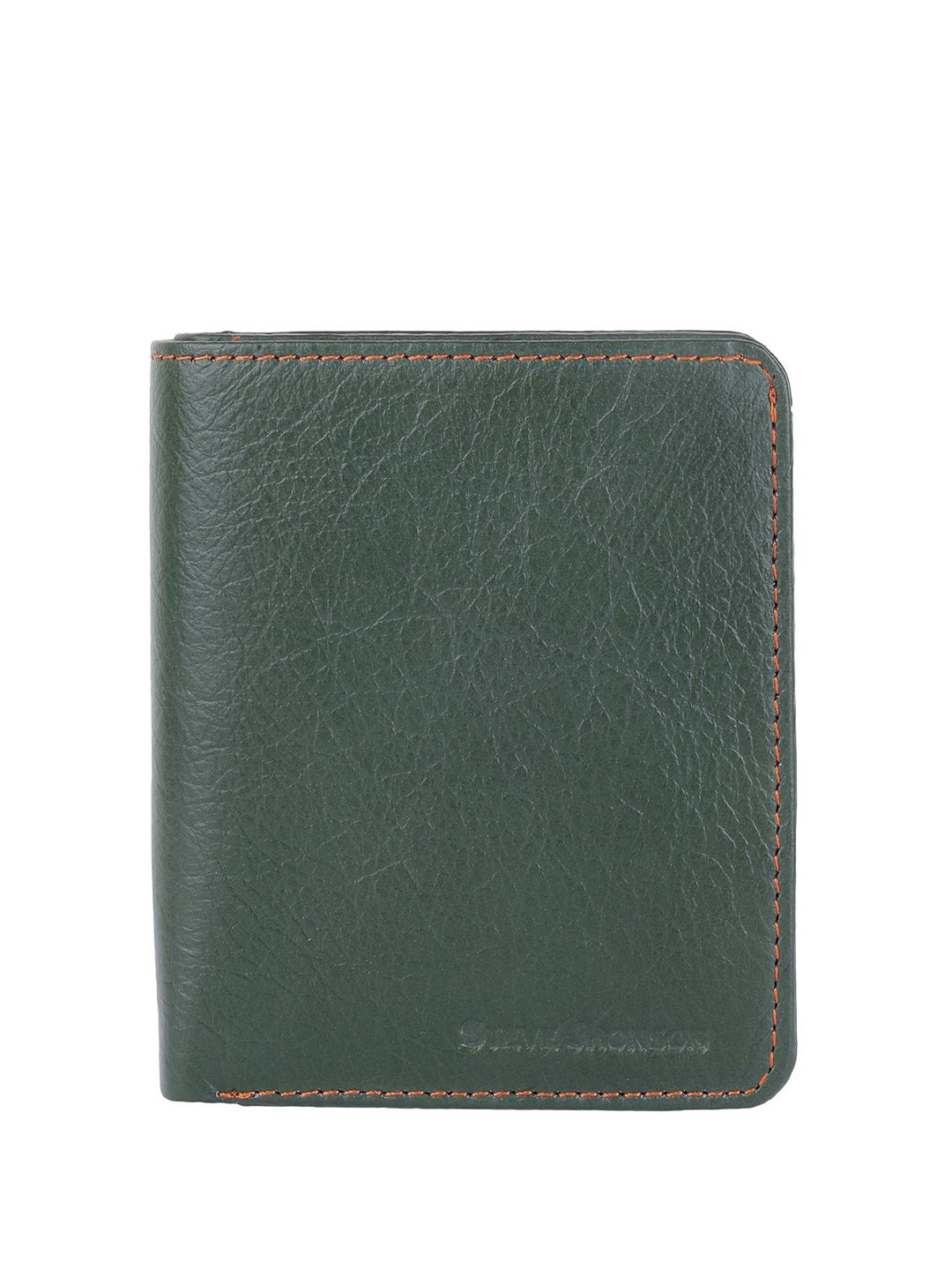 Steve Jhonson Men Leather Two Fold Wallet